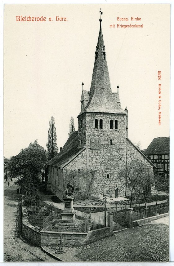 Bleicherode, Ilfeld und Nordhausen anno 1906/07