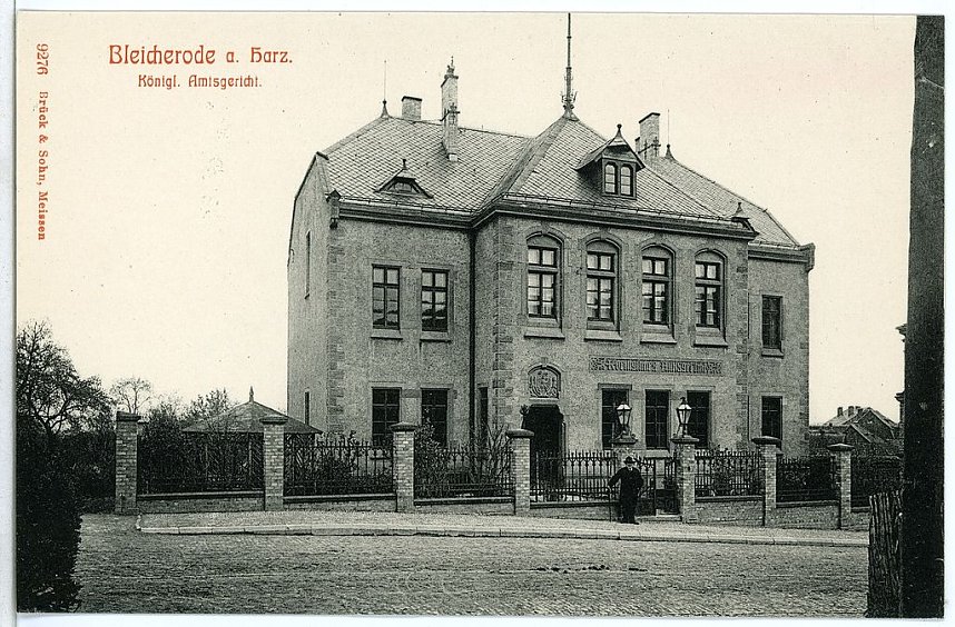 Bleicherode, Ilfeld und Nordhausen anno 1906/07