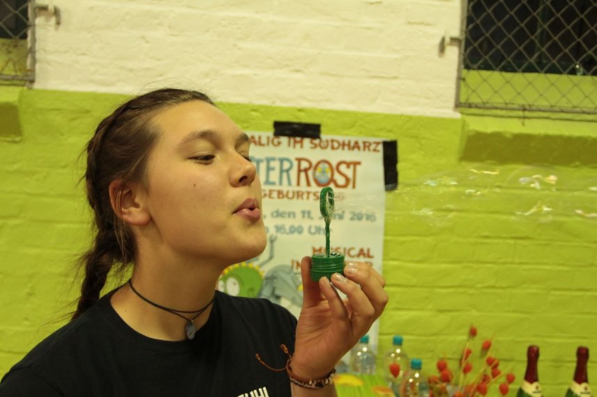 In Harztor lie&szlig; man heute das Musical "Ritter Rost feiert Geburtstag" noch einmal Revue passieren