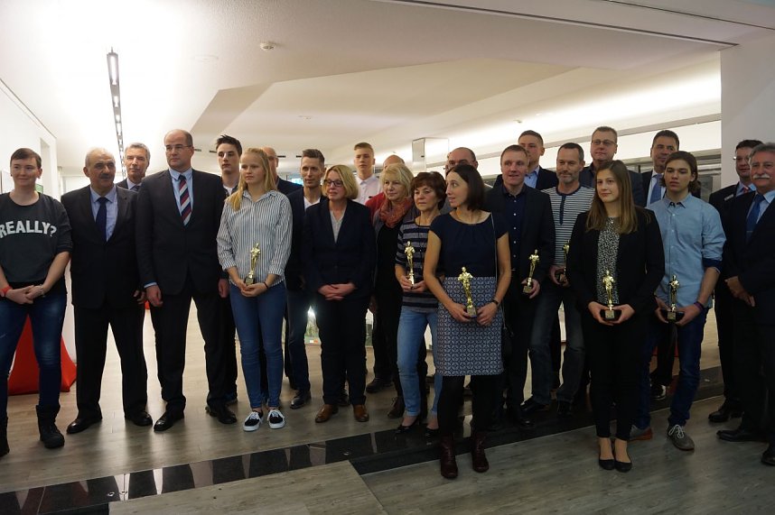 Ehrung der Sportchampions- und botschafter