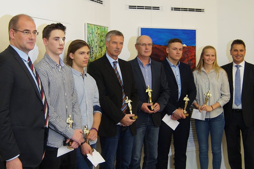 Ehrung der Sportchampions- und botschafter