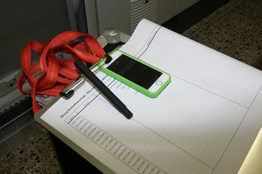 &Uuml;bung in der Biomethan-Anlage der EVN