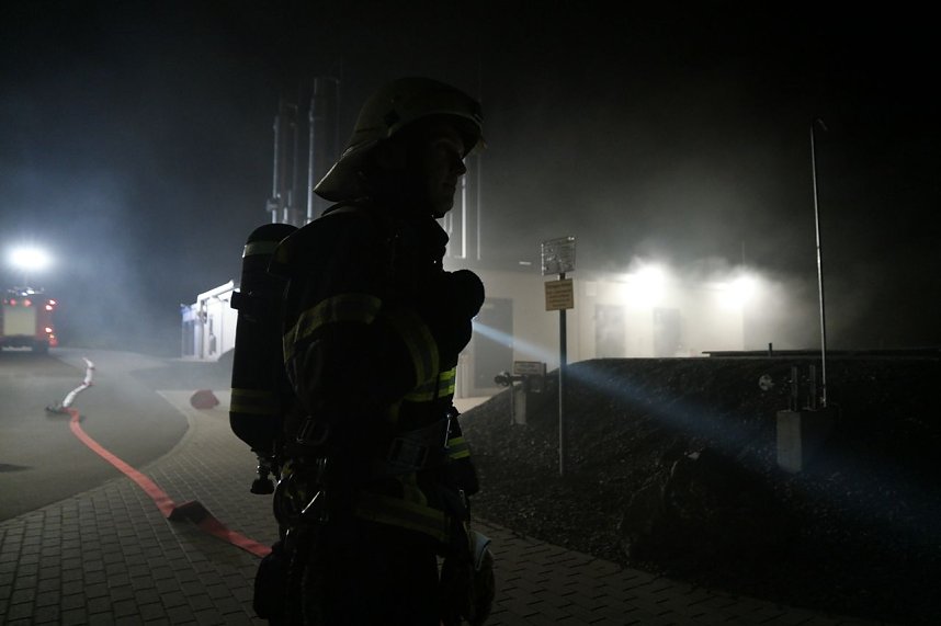 &Uuml;bung in der Biomethan-Anlage der EVN