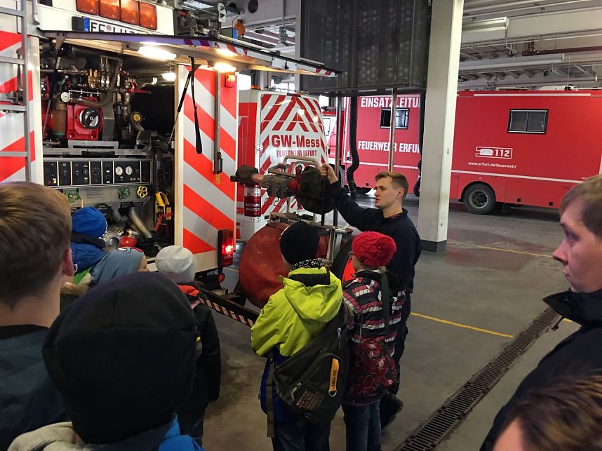 Besuch bei der Berufsfeuerwehr Erfurt
