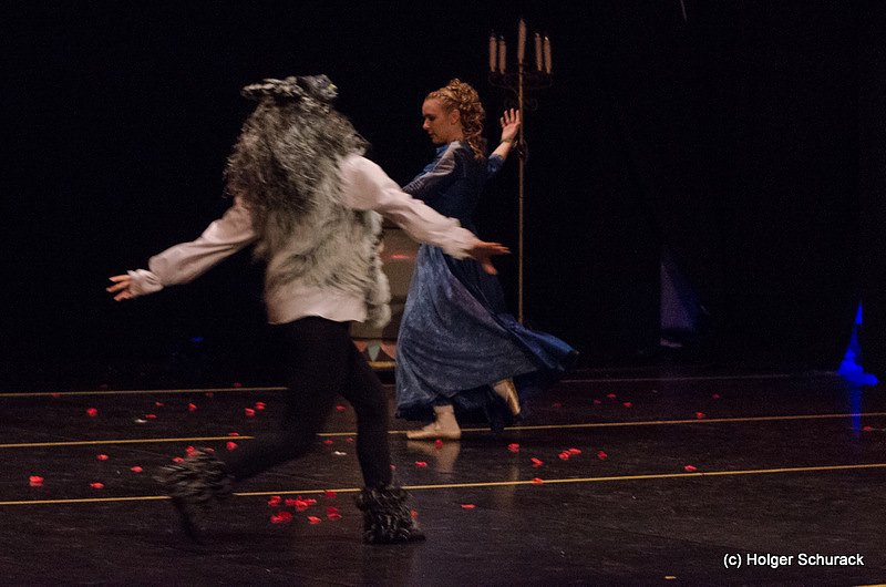Die Sch&ouml;ne und das Biest ein Ballettm&auml;rchen.