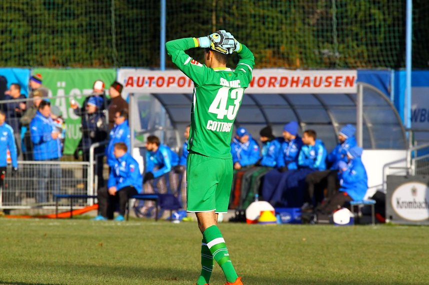 Wacker Nordhausen und Energie Cottbus trennen sich torlos.