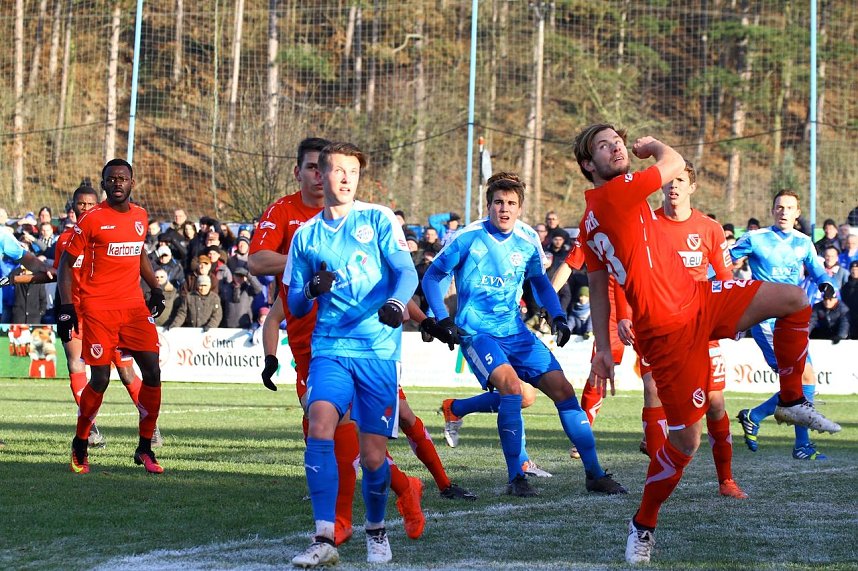 Wacker Nordhausen und Energie Cottbus trennen sich torlos.