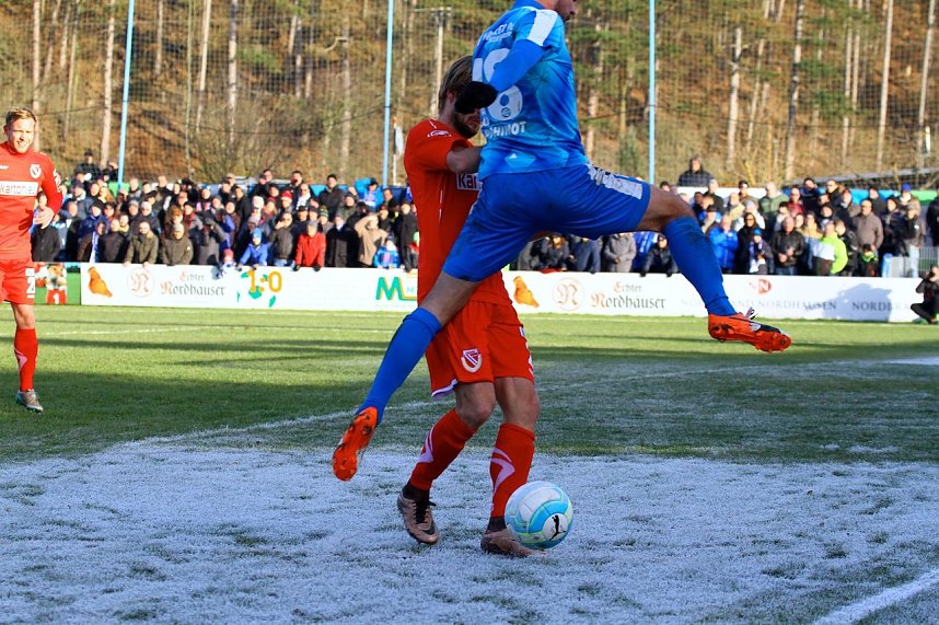 Wacker Nordhausen und Energie Cottbus trennen sich torlos.