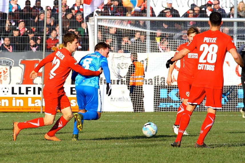 Wacker Nordhausen und Energie Cottbus trennen sich torlos.
