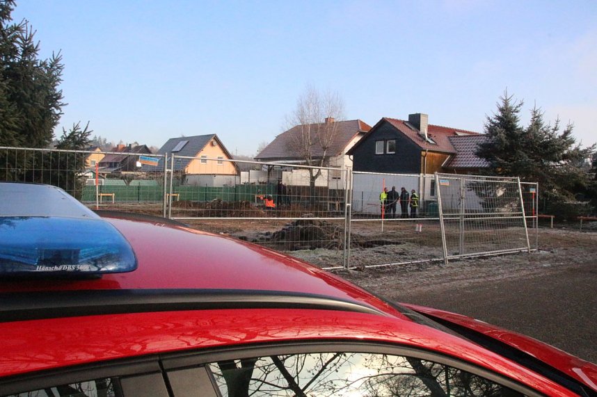 Der Fundort der Bombe