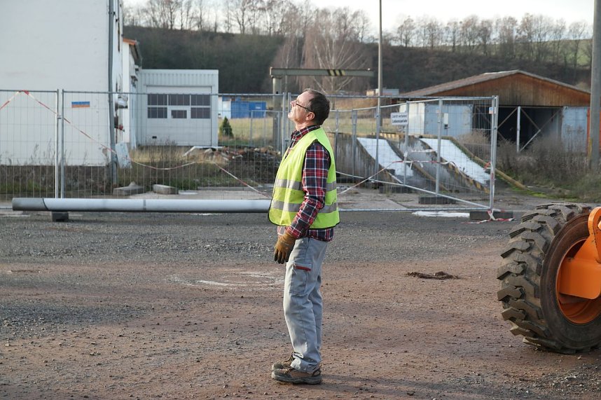 Der Versuch, ein Silo zu demontieren