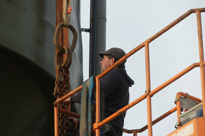 Der Versuch, ein Silo zu demontieren