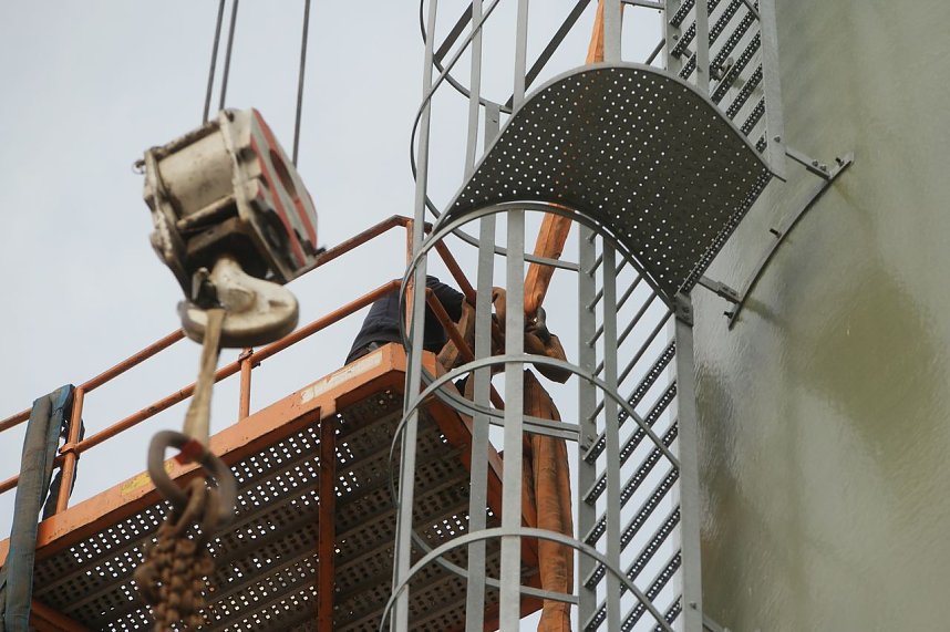 Der Versuch, ein Silo zu demontieren