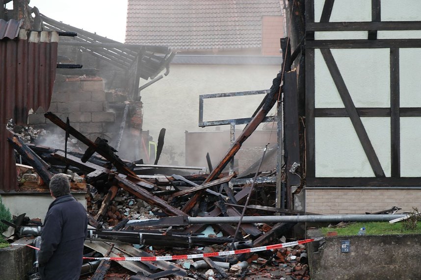 Brand in Auleben - der Tag danach