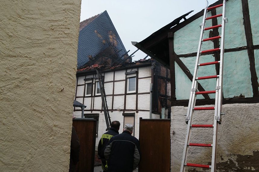 Brand in Auleben - der Tag danach
