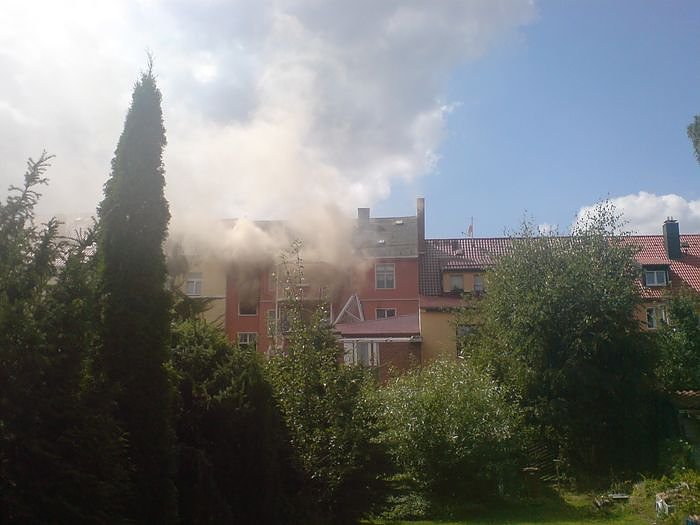 Brand in Nordhausen