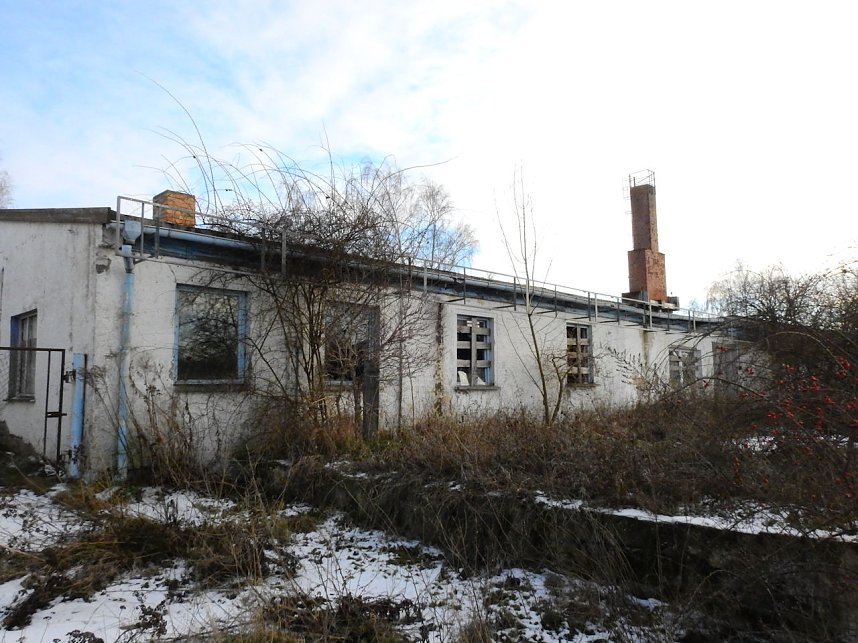 Peter Blei in den Ruinen der Schuhfabrik in Wiehe