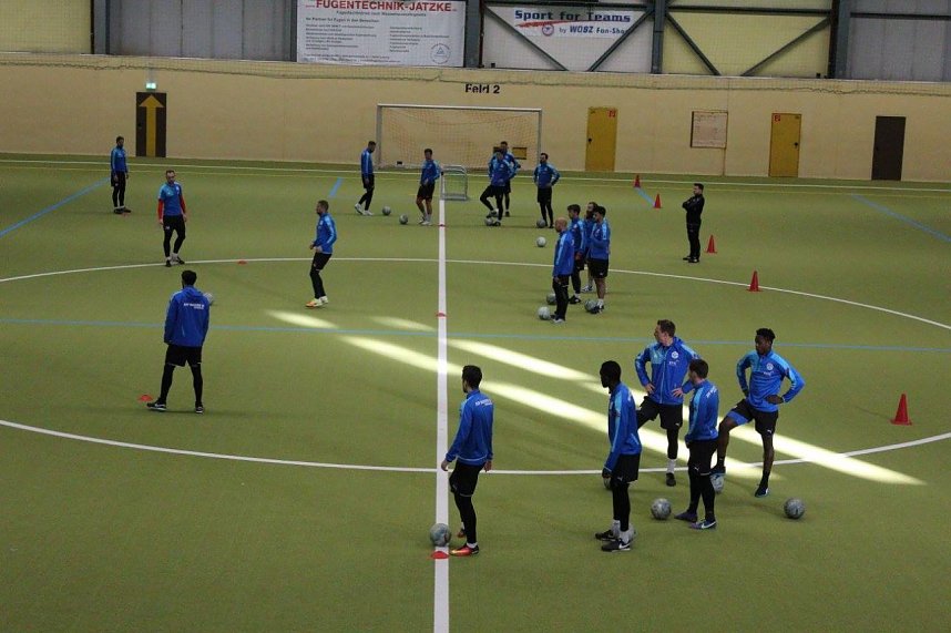 Wacker zu Gast an der Leipziger Sportschule