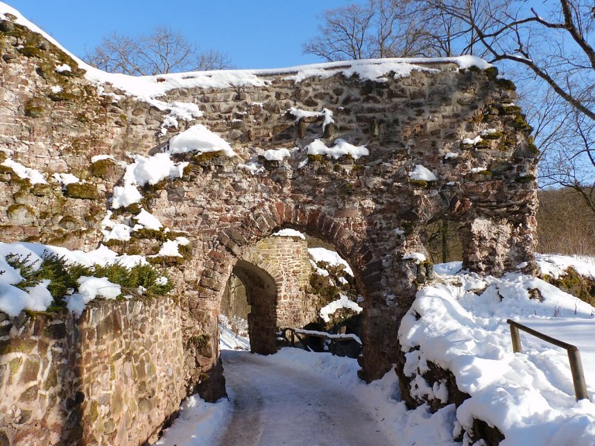 Winter auf der Ruine