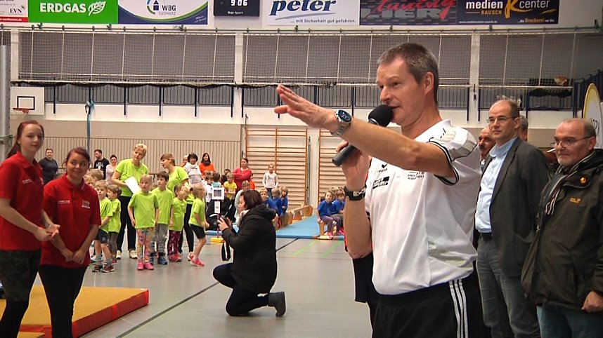 Kindergartensporttag in der Wiedigsburghalle