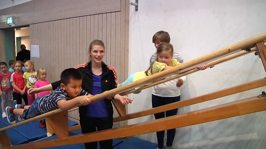 Kindergartensporttag in der Wiedigsburghalle