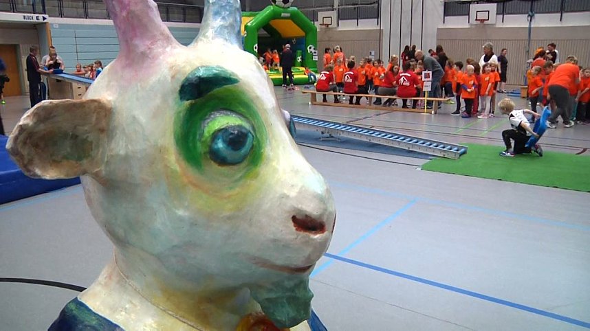 Kindergartensporttag in der Wiedigsburghalle