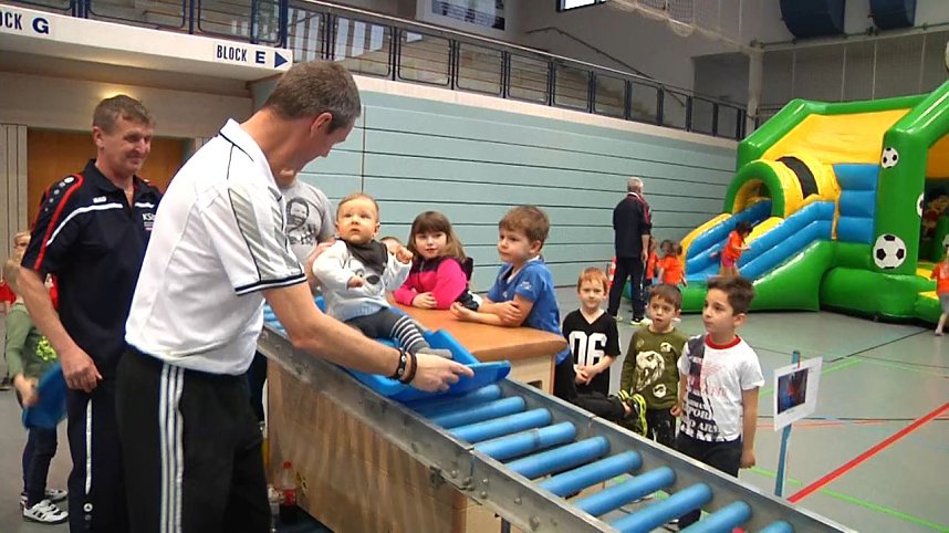 Kindergartensporttag in der Wiedigsburghalle