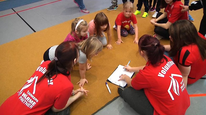 Kindergartensporttag in der Wiedigsburghalle