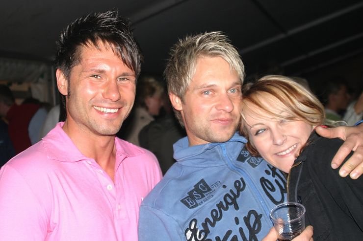 Im DJ-Zelt am fr&uuml;hen Morgen.