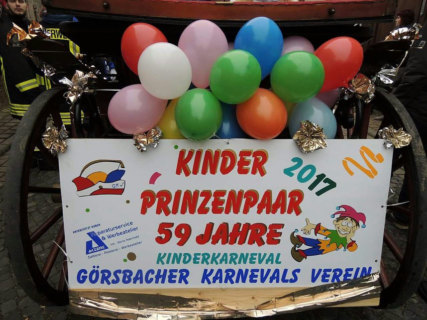 Kinderkarneval in G&ouml;rsbach 2017