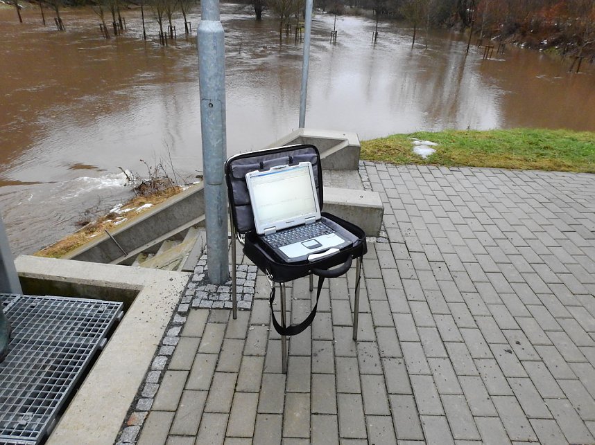 Die Bere f&uuml;hrt Hochwasser