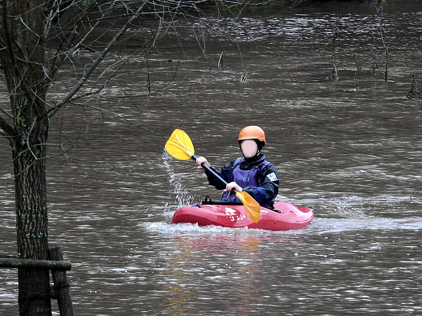Die Bere f&uuml;hrt Hochwasser