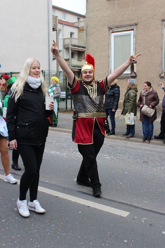 N&auml;rrinnen und Narren ziehen durch die Stadt (2)
