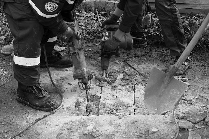 Gemeinsame &Uuml;bung von THW und Feuerwehr Gro&szlig;wechsungen