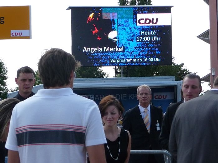 Besuch von Angela Merkel in Nordhausen