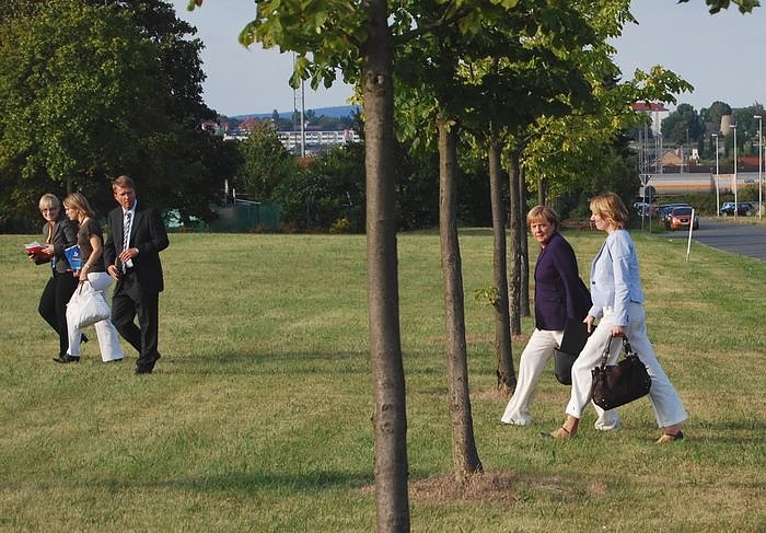 Besuch von Angela Merkel in Nordhausen