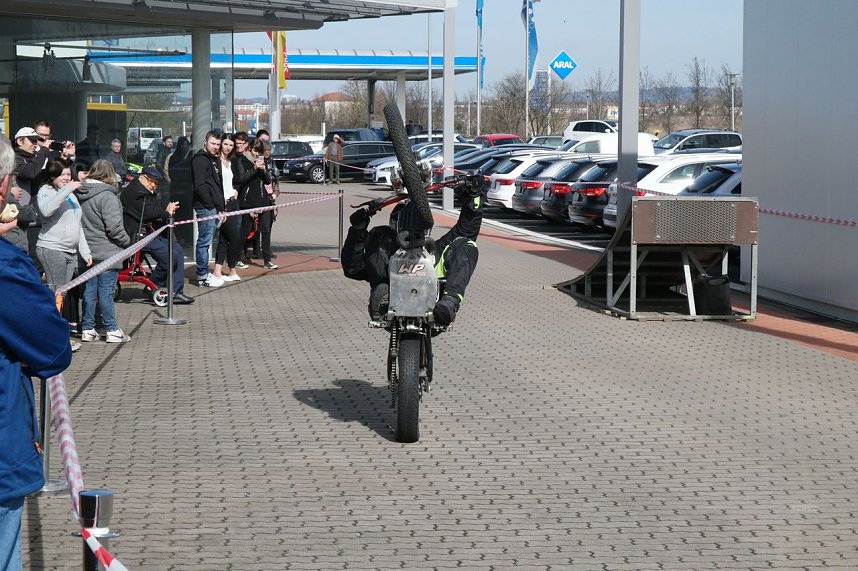 Stuntshow mit Mike Auffenberg