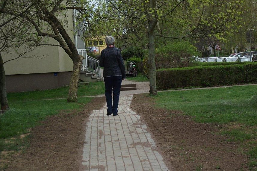 Dieser Trampelpfad ist verschwunden. Dieses Bild zeigt sich heute.