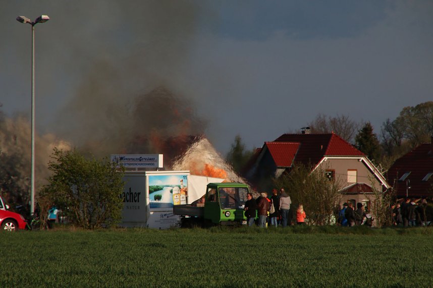 Osterfeuer in Bielen