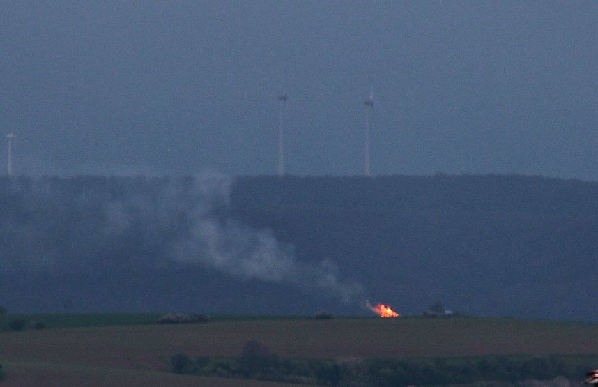 Osterfeuer in Bielen