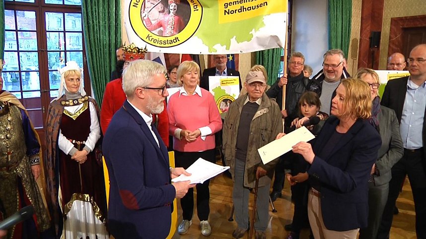 Nordh&auml;user Delegation zu Gast in der Erfurter Staatskanzlei