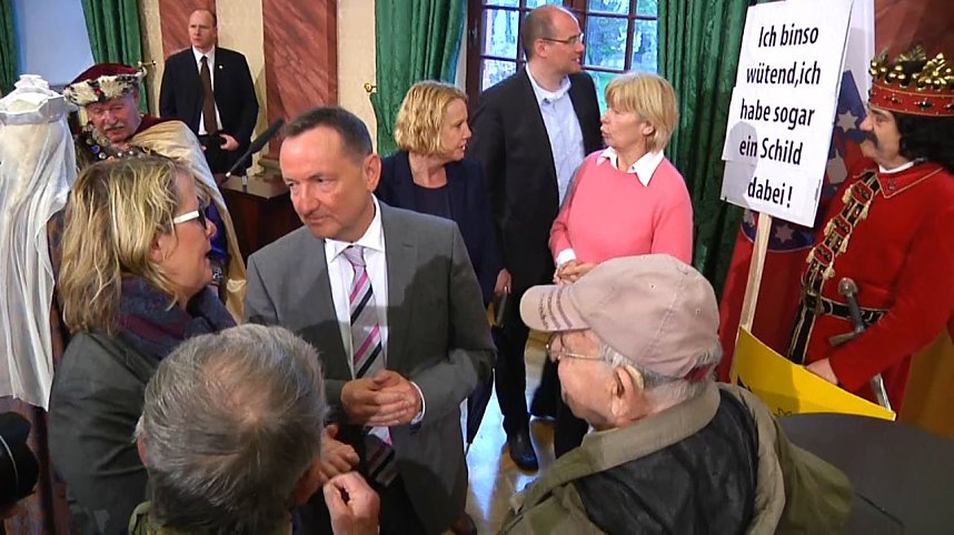 Nordh&auml;user Delegation zu Gast in der Erfurter Staatskanzlei