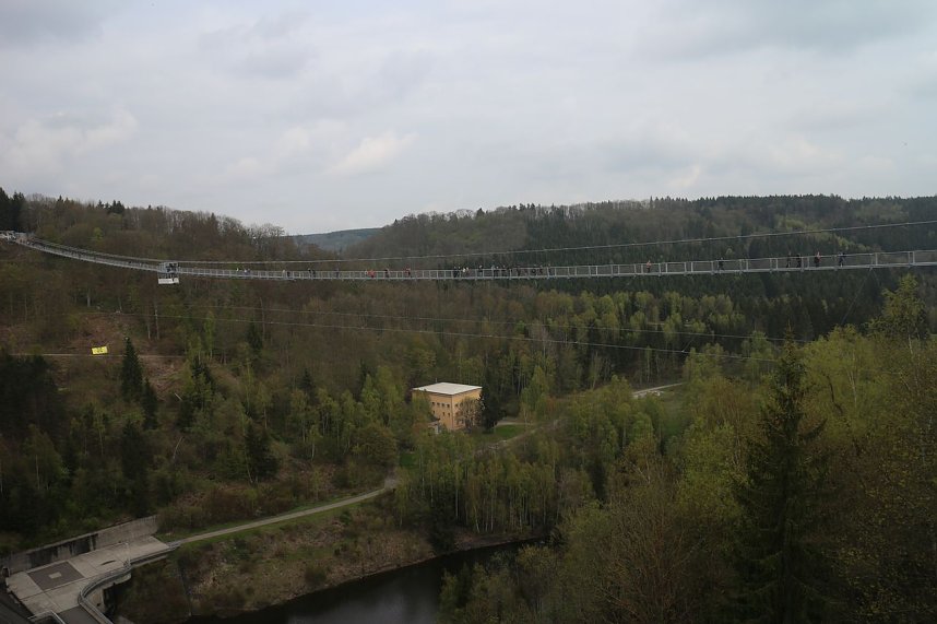 Titan RT - die l&auml;ngste Fu&szlig;g&auml;ngerh&auml;ngebr&uuml;cke der Welt wurde heute im Harz er&ouml;ffnet