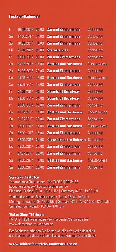 Oper, Familienoper und Gala-Abende erwarten das Publikum