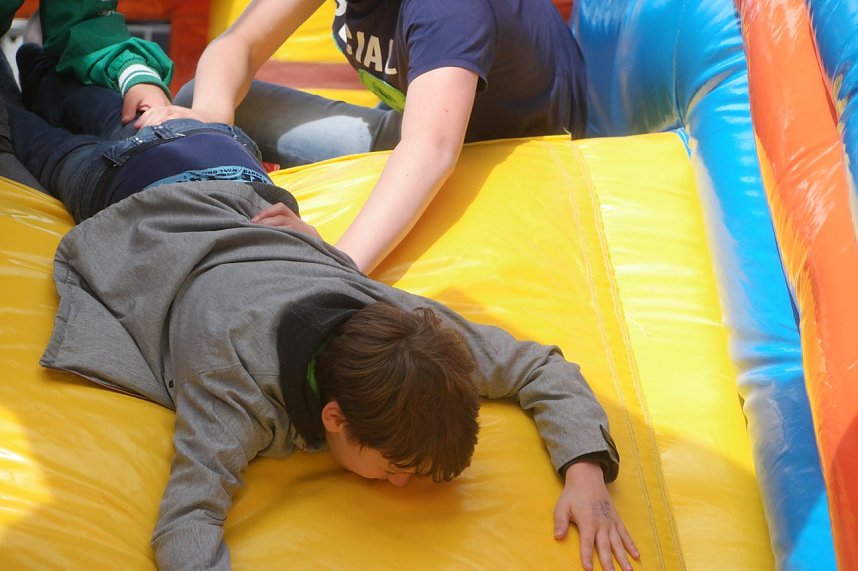 Knax-Kinderfest auf dem Parkplatz der Kreissparkasse