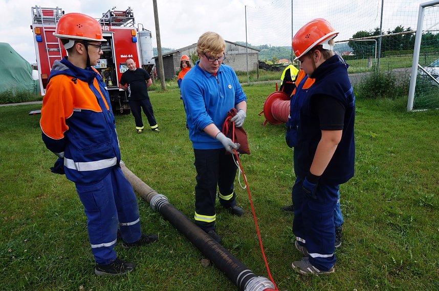 Leistungs&uuml;berpr&uuml;fung bei der Jugendfeuerwehr