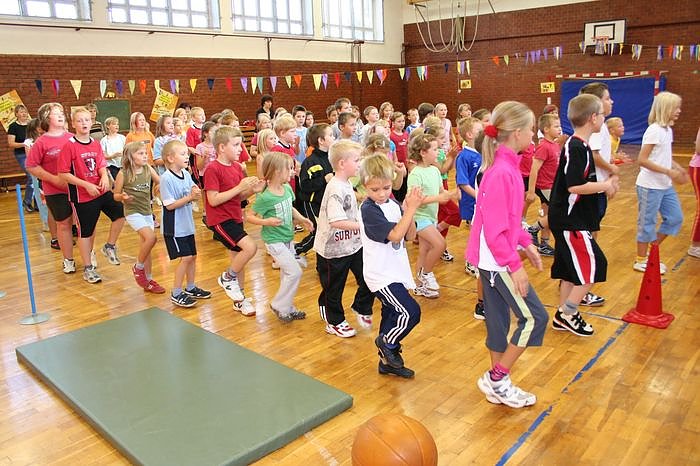 Viel Bewegung in der Schule