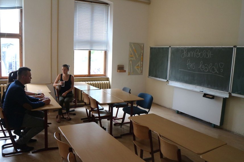 Bye, bye Oberstufe - den Beginn der Sanierung am Humboldt-Gymnasium wurde heute ausgiebig gefeiert