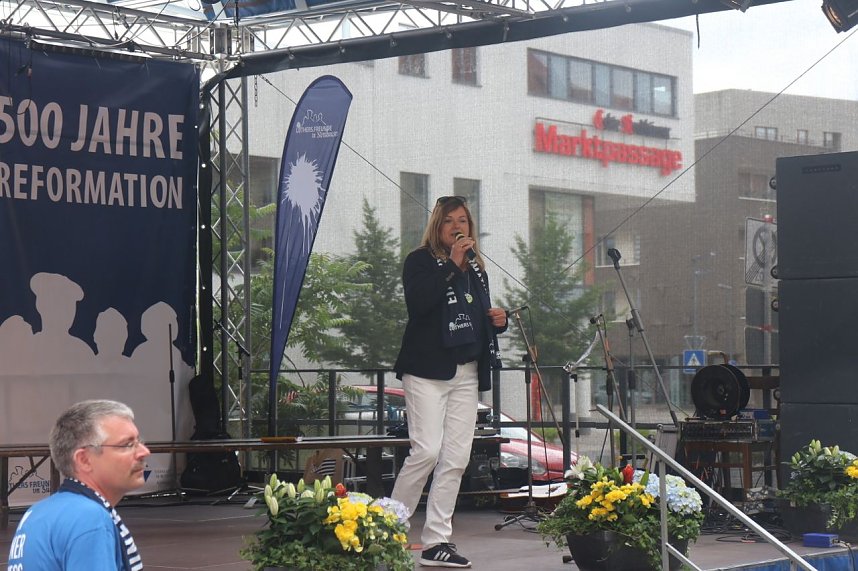 Kreiskirchentag vor der Nordh&auml;user Blasiikirche