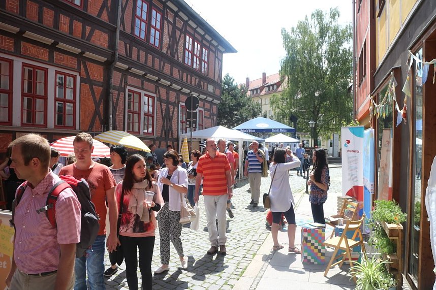 Kreiskirchentag vor der Nordh&auml;user Blasiikirche